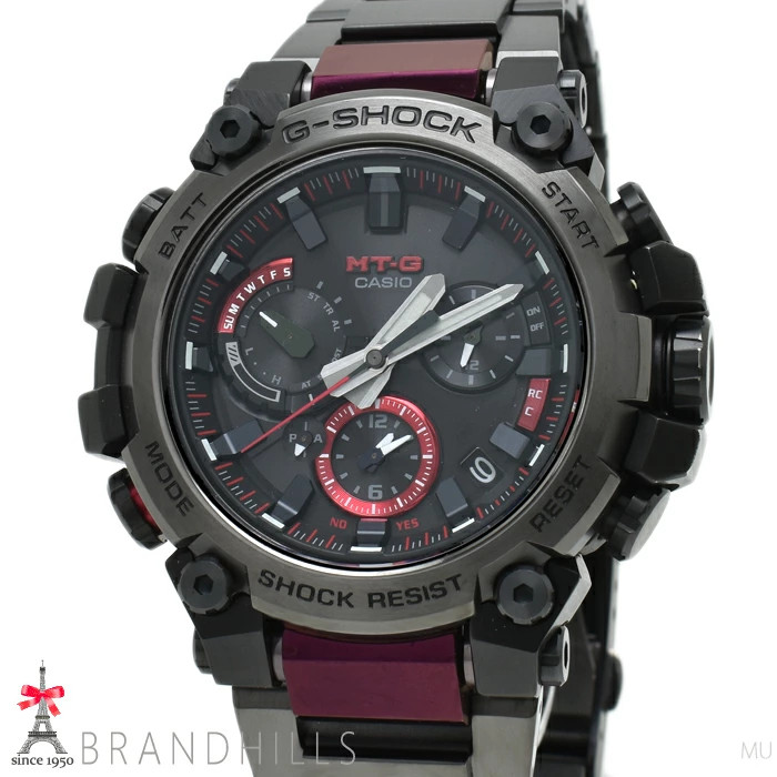 Casio G-Shock MTG-B3000BD-1A Japanese Solar Radio Mobile Link Carbon SS Used