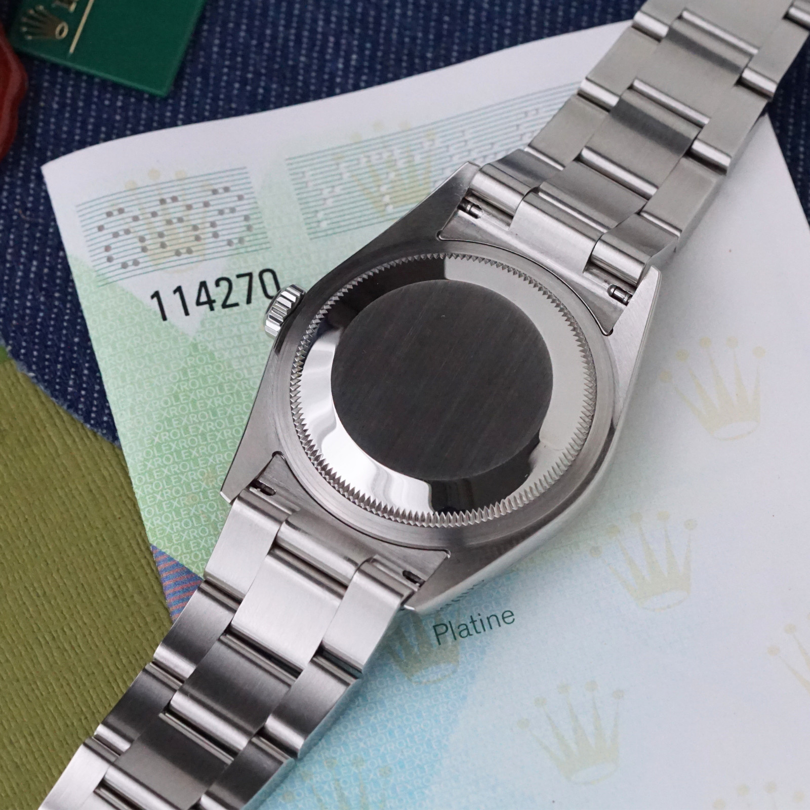 Rolex Explorer I 2003 Papers Ref. 114270 Stainless Steel Box Books Tags Complete