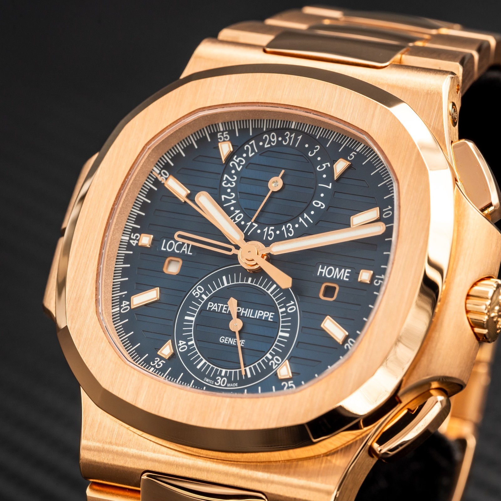 2025 Patek Philippe Nautilus 5990/1R Travel Time Chronograph Blue Dial