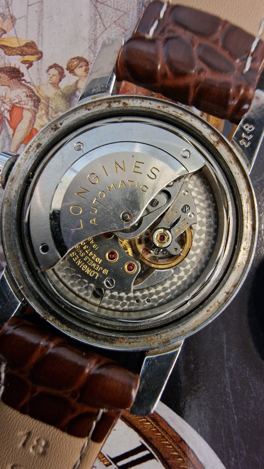 Longines Conquest Calendar 35mm Automatic 1950s Cal.19ASD + Box