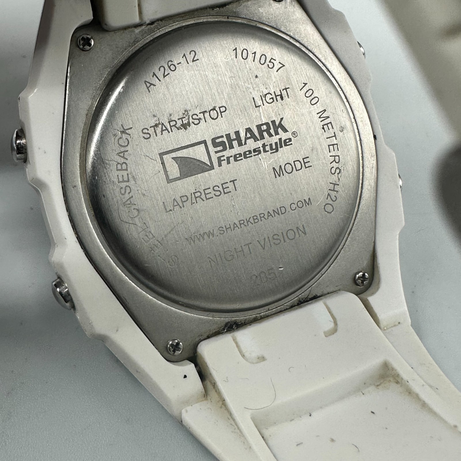 Freestyle Shark Classic Digital Watch White Out Mens 45MM Dial New Battery 9″