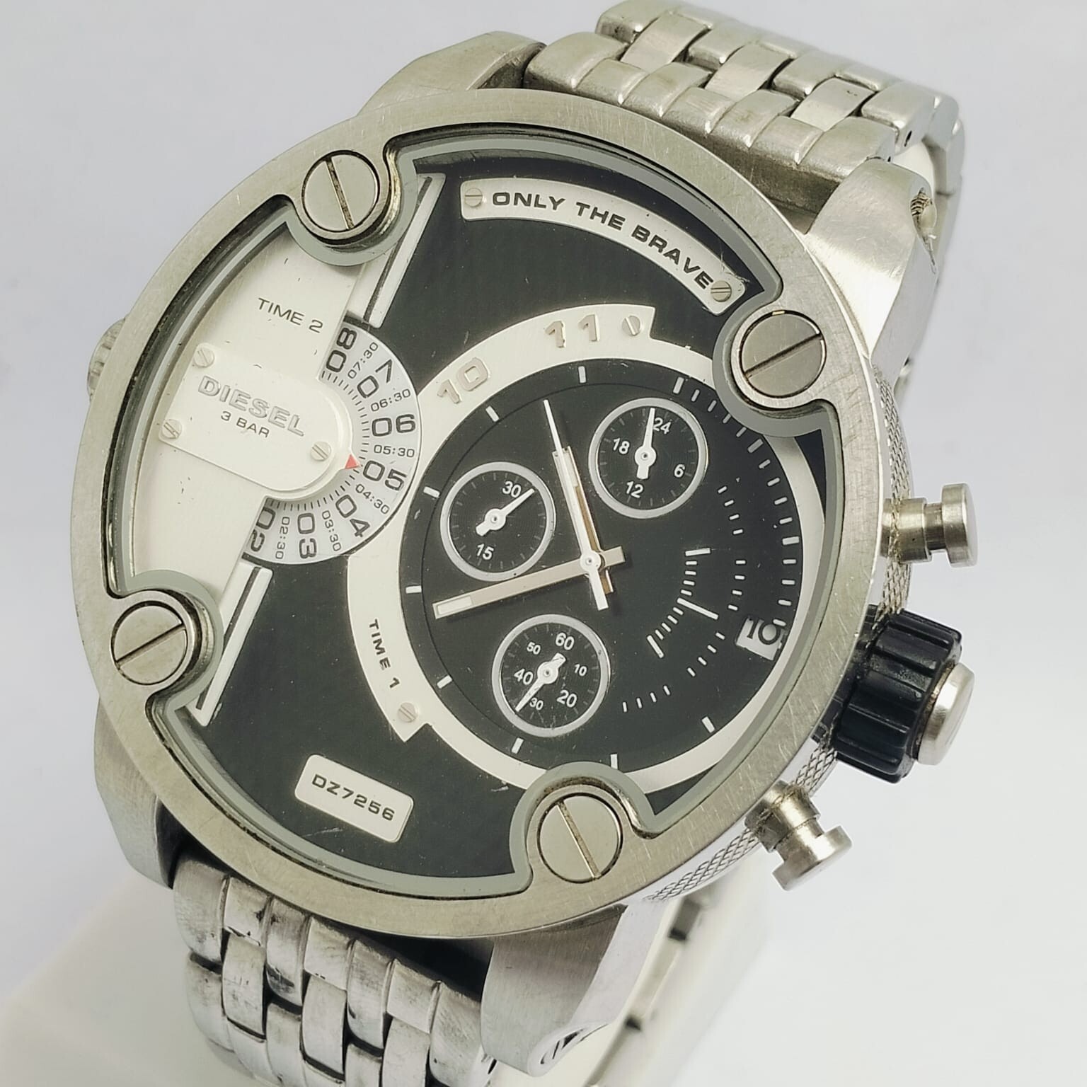 Diesel LITTLE DADDY DZ6256 Chronograph Quartz Dual Time Zon Men’s Watch
