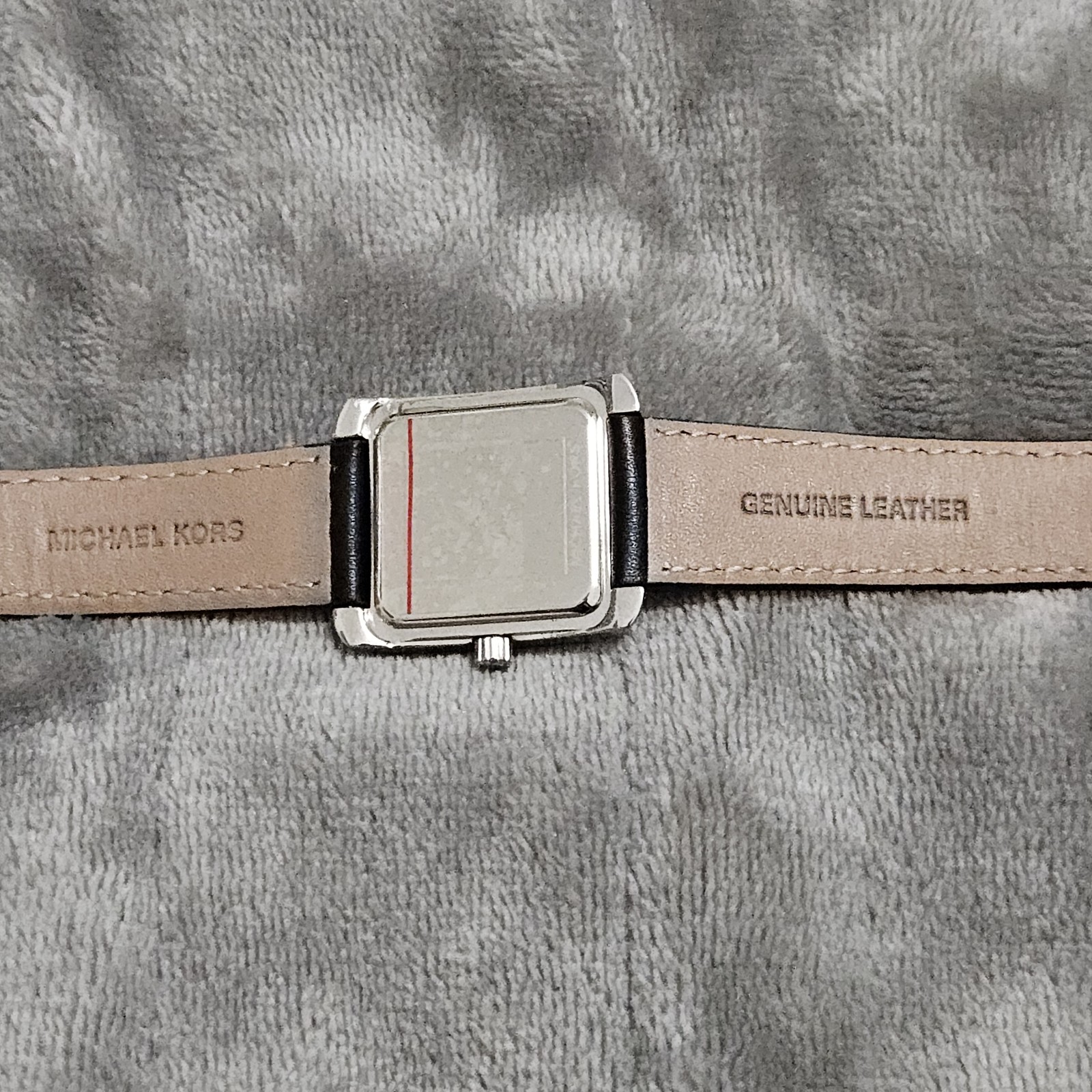 Michael Kors Mini Emery Double Wrap Black Leather Strap Watch Pave Accent MK2539