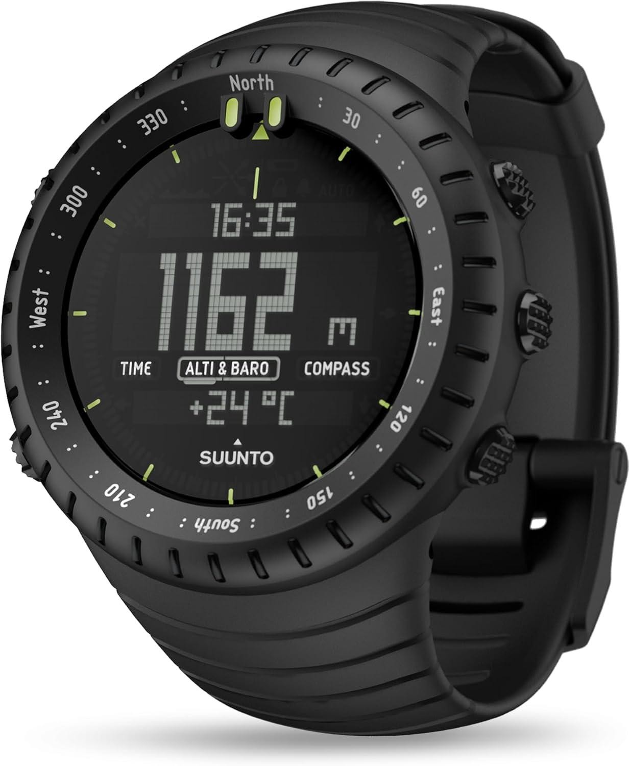 SUUNTO Core All Black SS014279010 Digital Quartz Fishing Camping Outdoor Watch