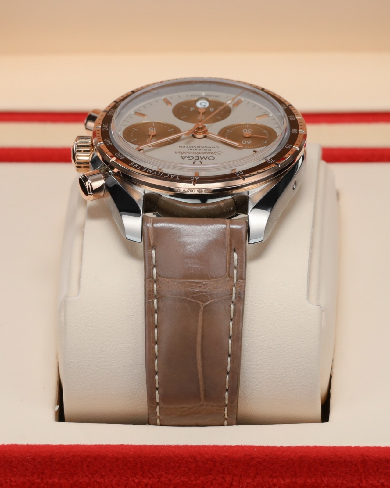 Omega Speedmaster 38 “Cappuccino” [Complete] 38MM Brown Dial Two-Tone Steel