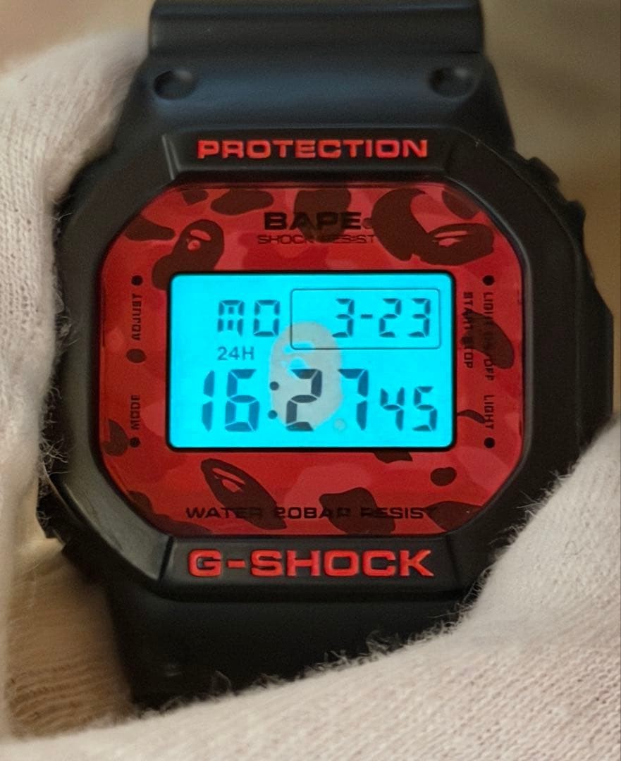 CASIO G-SHOCK DW-5600 A Bathing Ape BAPE Collaboration Limited Watch