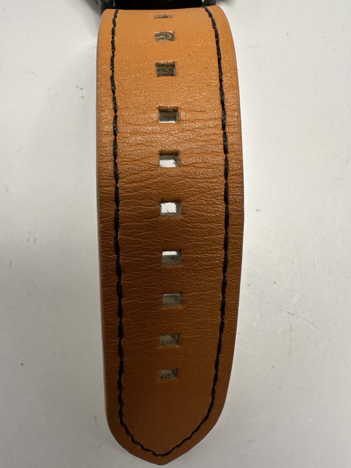 Fizili MWA010 Mens Watch New Battery 45MM 8.75″ Orange Leather Band F7