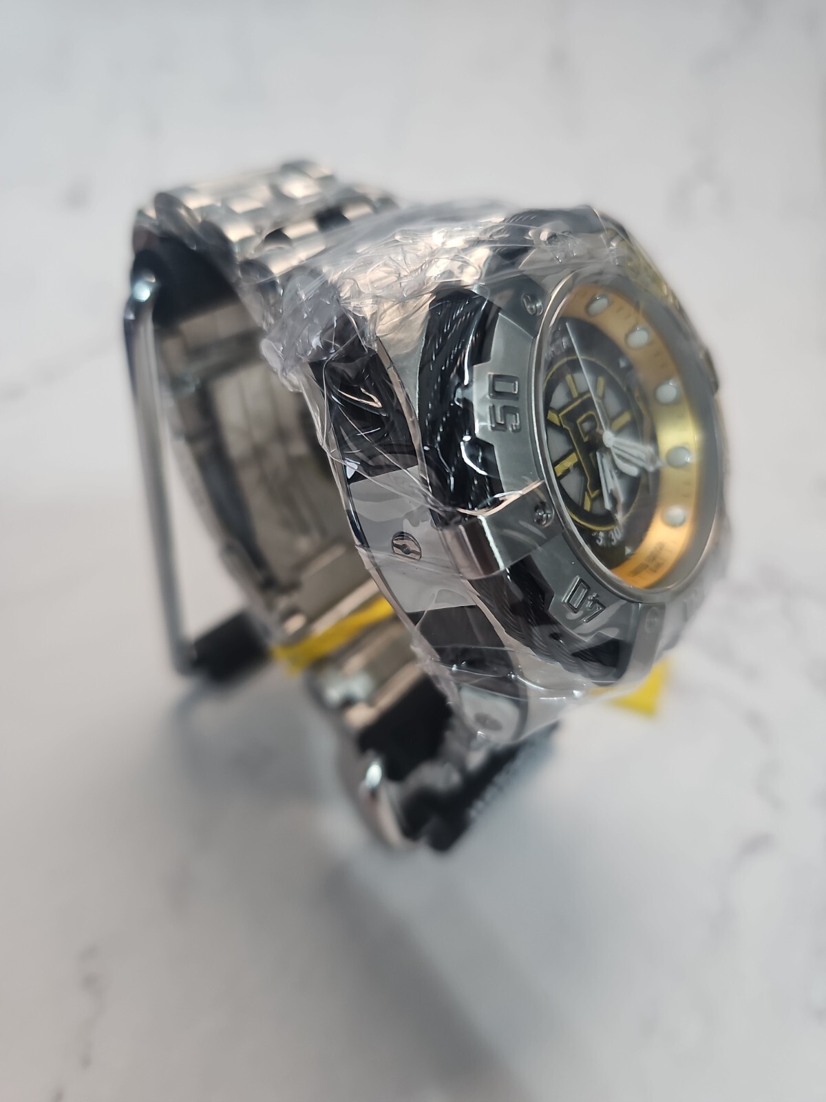 Invicta Grand Bolt 53mm Boston Bruins NHL Men’s Quartz Watch 42014