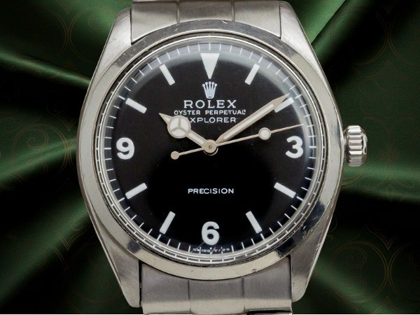 Rolex Air-King Explorer Ref.5500 Auto Black Dial 33.5mm Men’s Rivet Bracelet