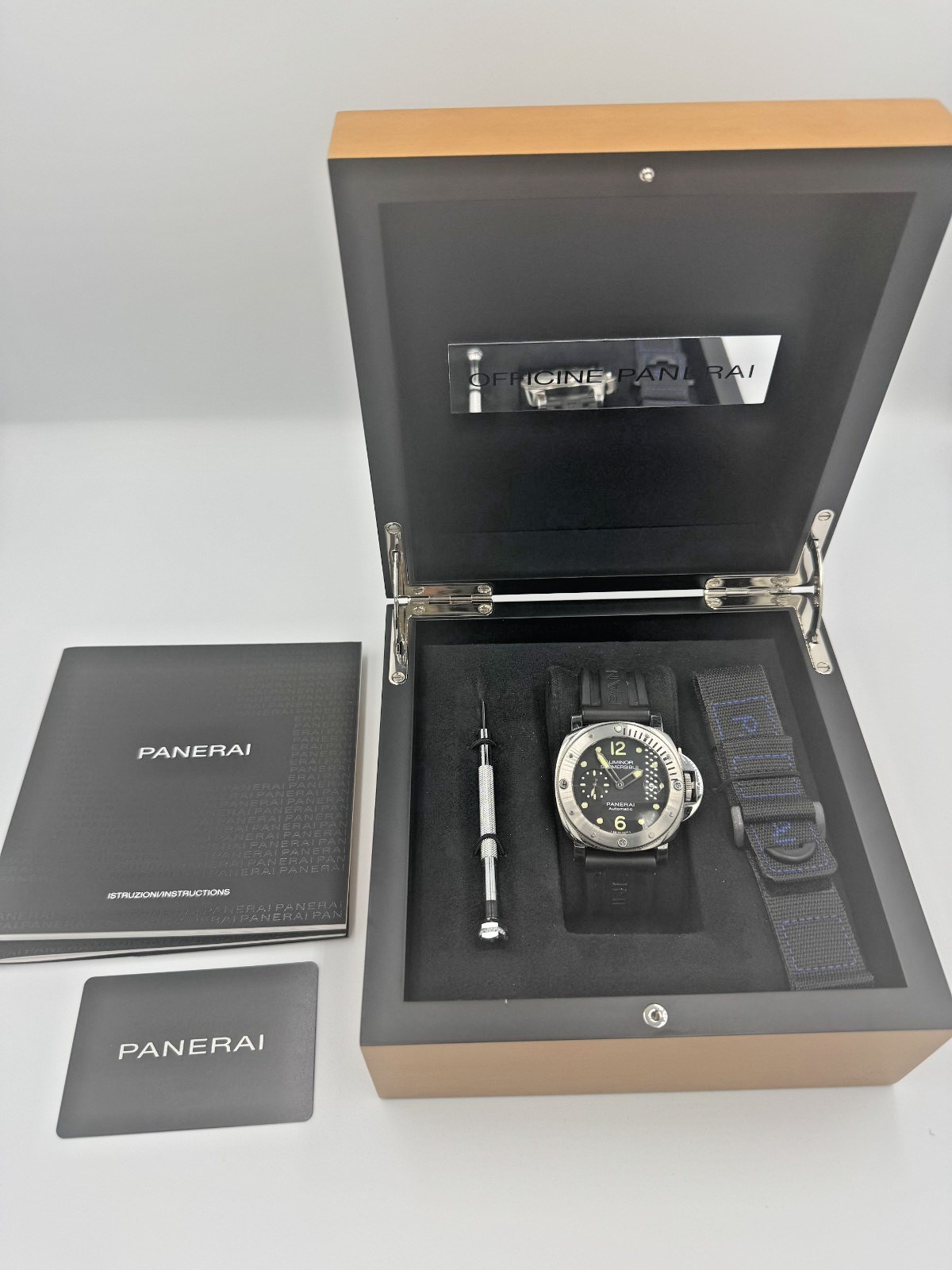Panerai Luminor Submersible 44mm Men’s Black Watch -PAM01024 Box & Papers (2017)