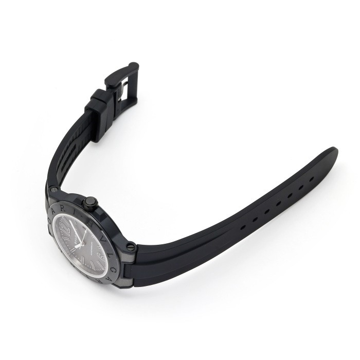 Bvlgari Diagono DG41C14SMCVD Ceramic Rubber 41.0mm Gray Dial Automatic #YKW910