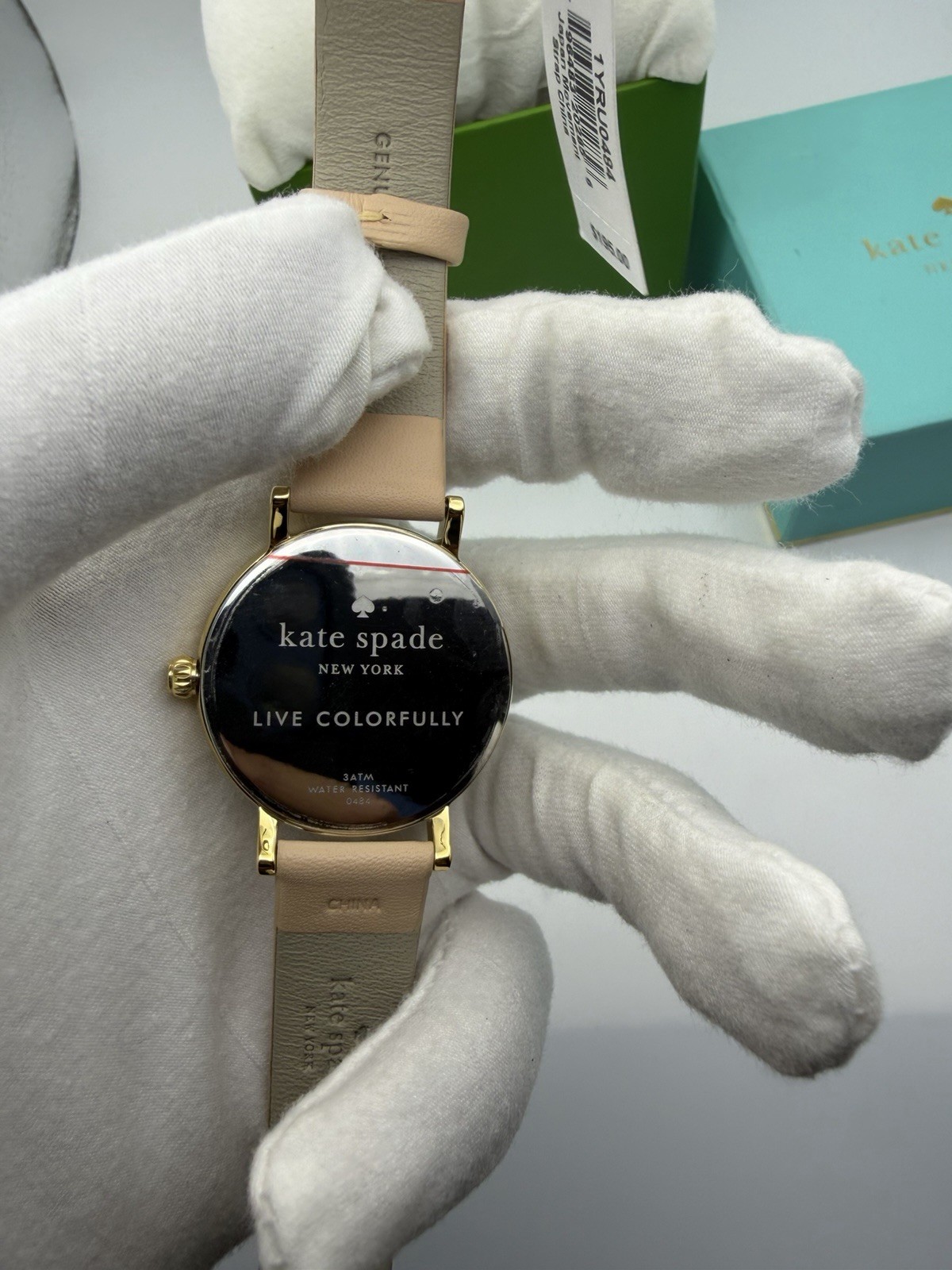Kate Spade 1YRU0484 Metro Vachetta 5 O’Clock Somewhere Women’s Leather Watch