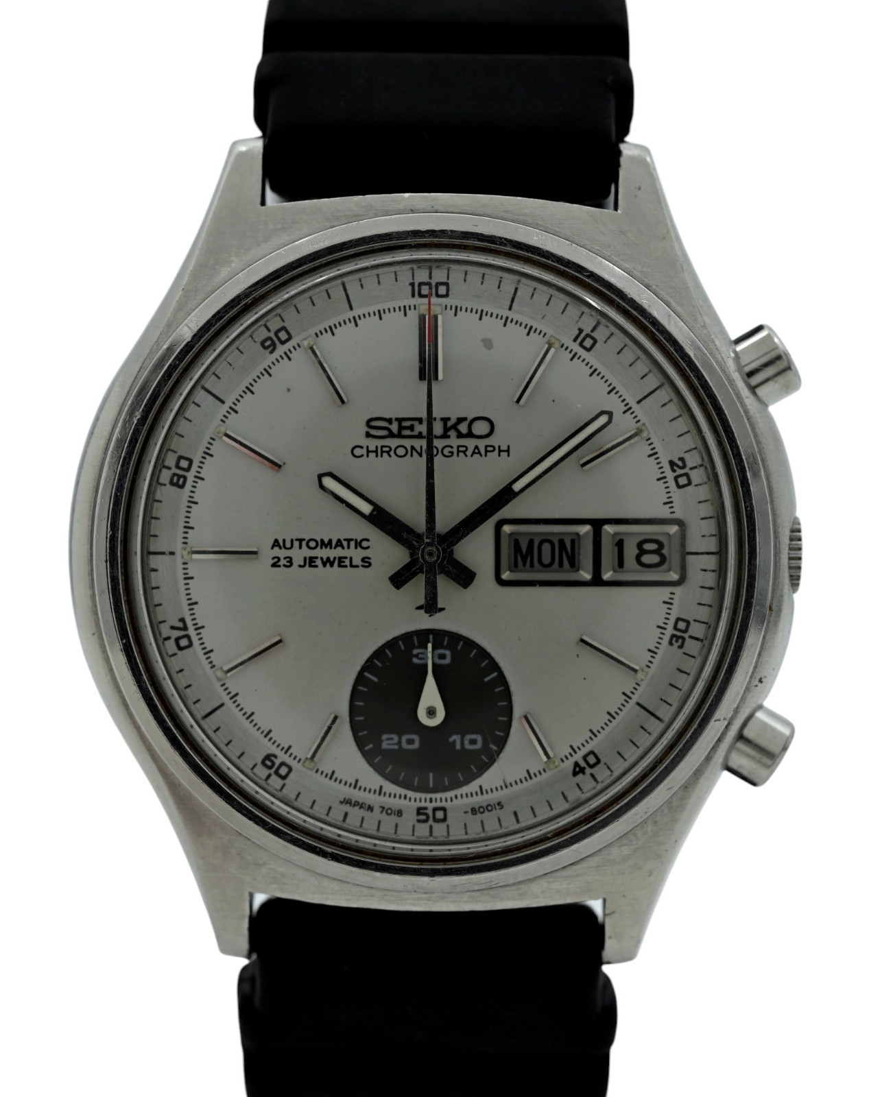 Seiko 37mm Men’s Flyback Automatic Chronograph Day-Date Japan Watch [7018-7000]!