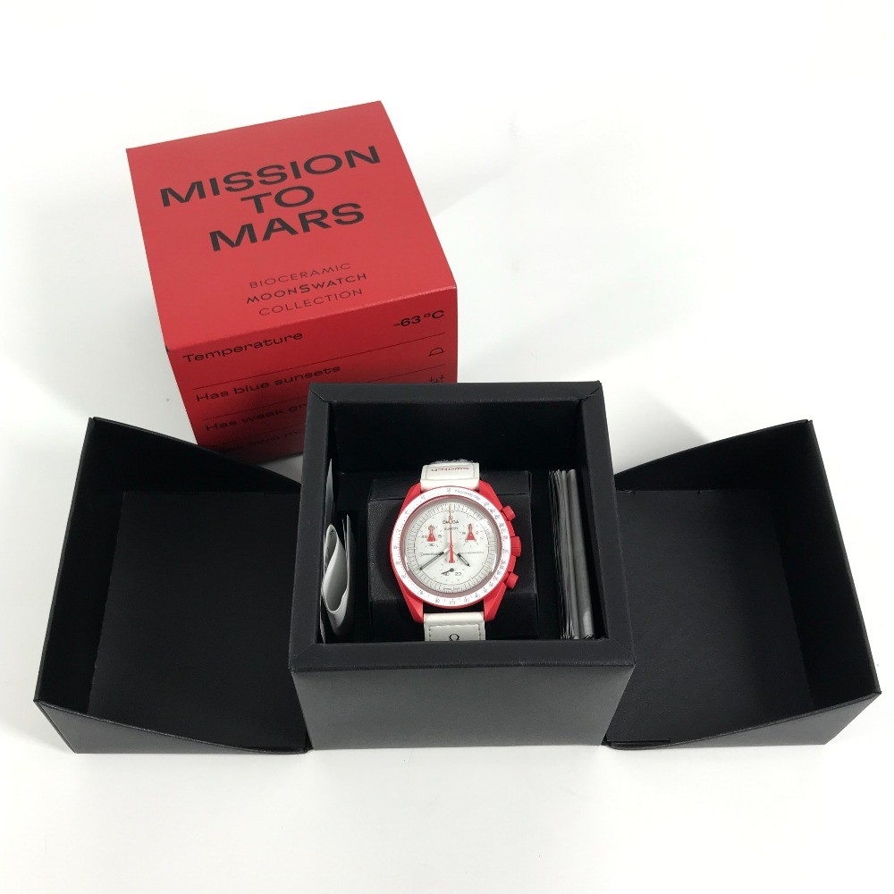 Swatch SO33R100 OMEGA collaboration Moon Swatch MISSION TO MARS Mars Wristwatch