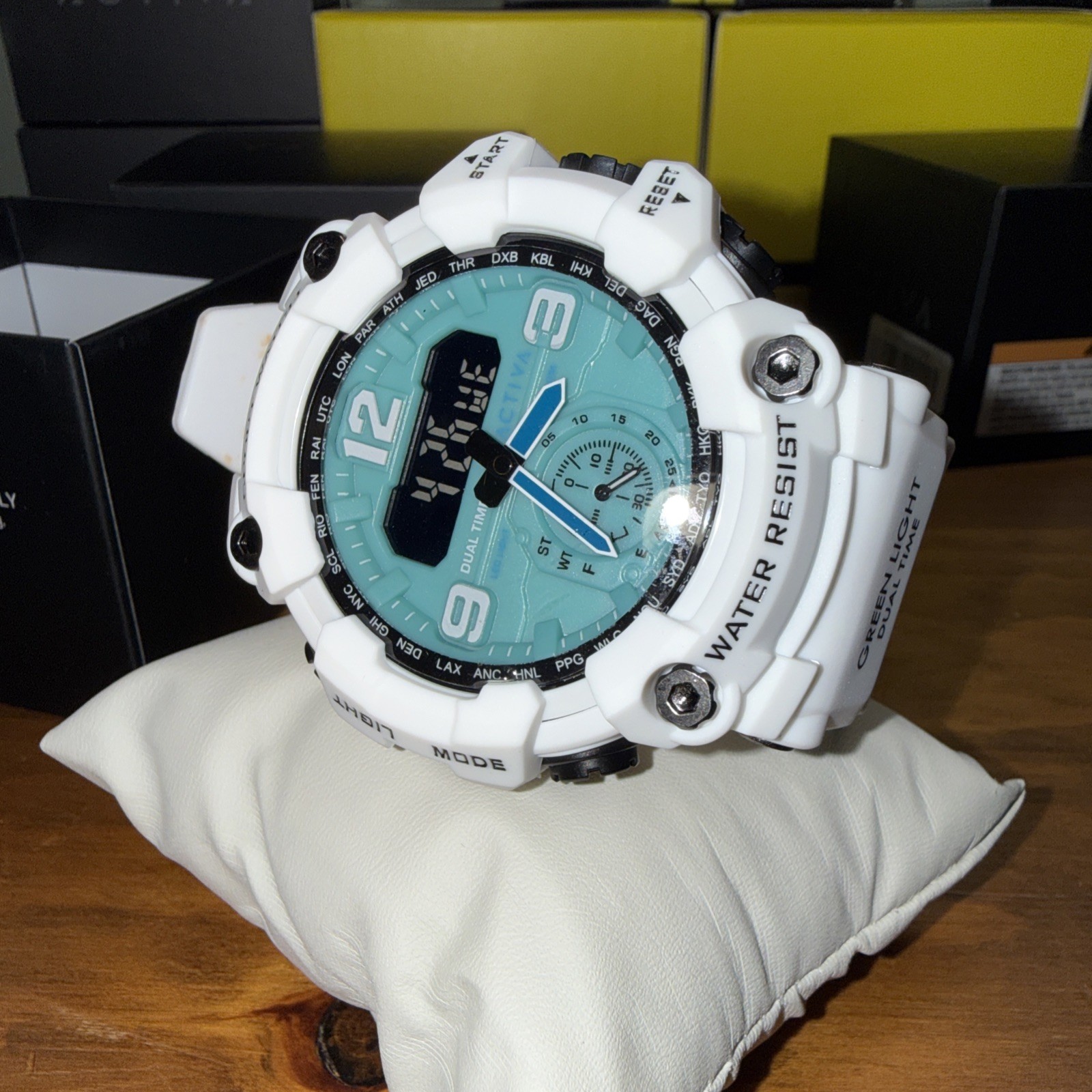 Activa Vextron X Invicta Digital Men’s Watch – 52mm White (ACW1637-006)