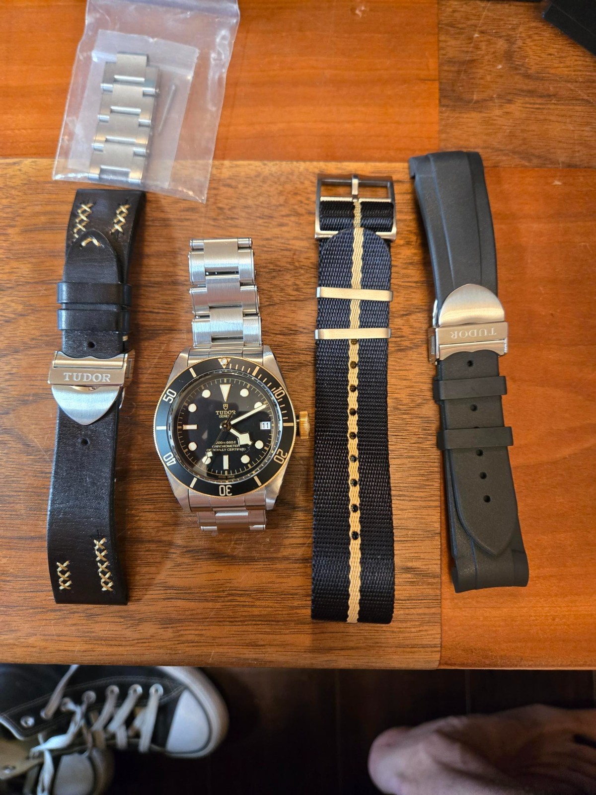 CUSTOM 4 in 1 Tudor Black Bay Heritage Steel & Gold 41mm