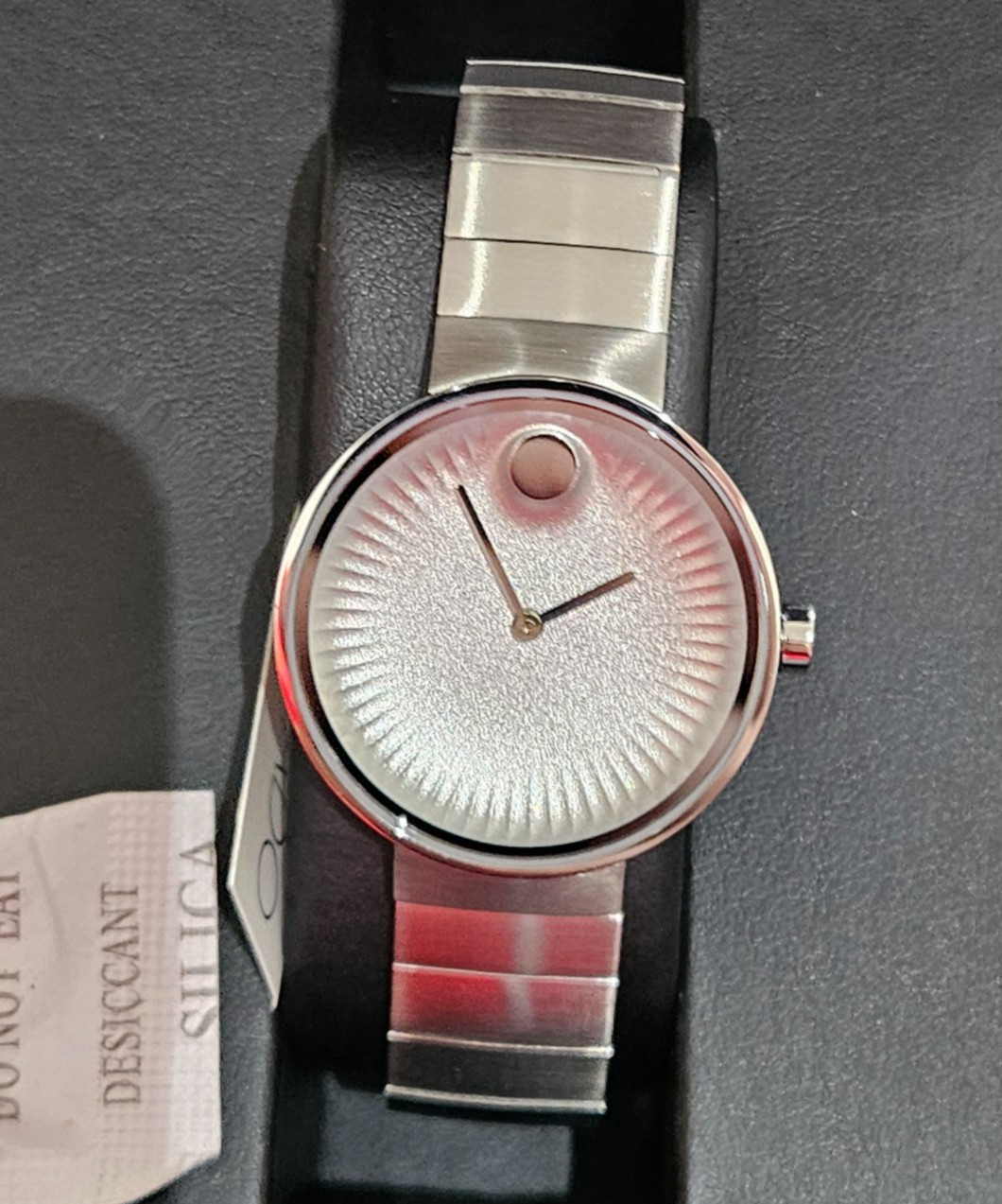 Movado Edge 34mm Steel Women’s Watch 3680015 $795 RETAIL NWT