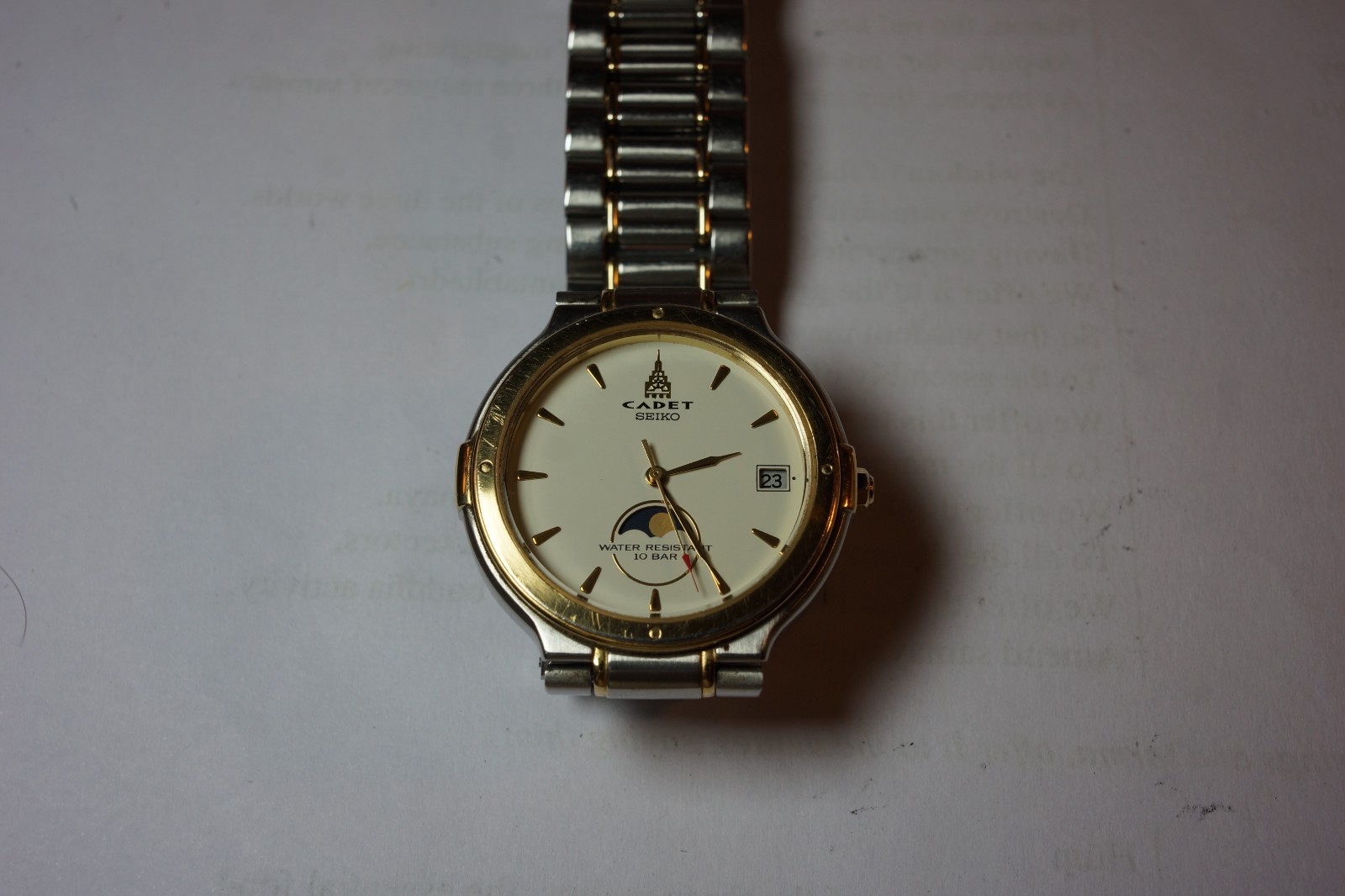 Seiko Cadet moonphase with extra link