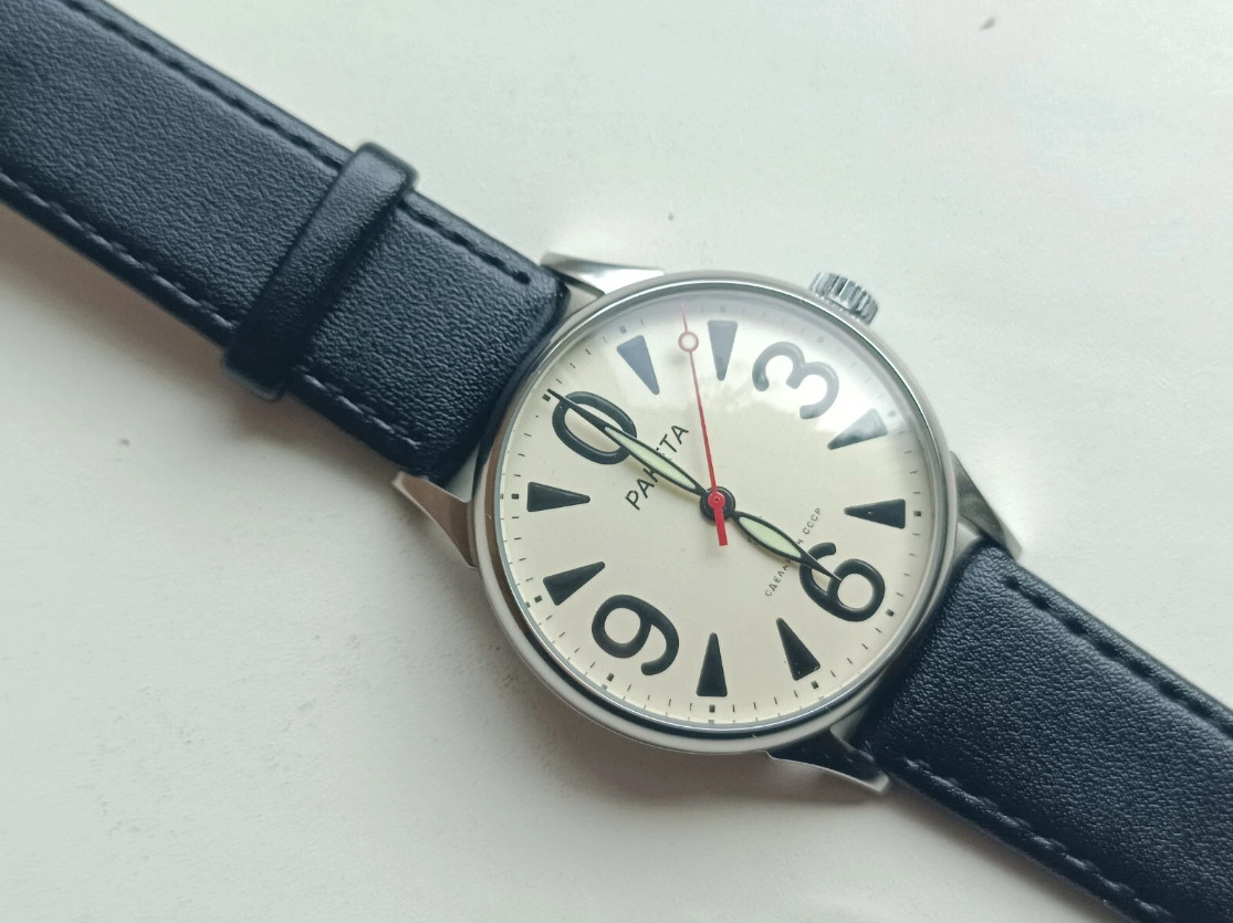 Wristwatch New Raketa 2609 Big Zero Watch USSR Soviet Mechanica serviced