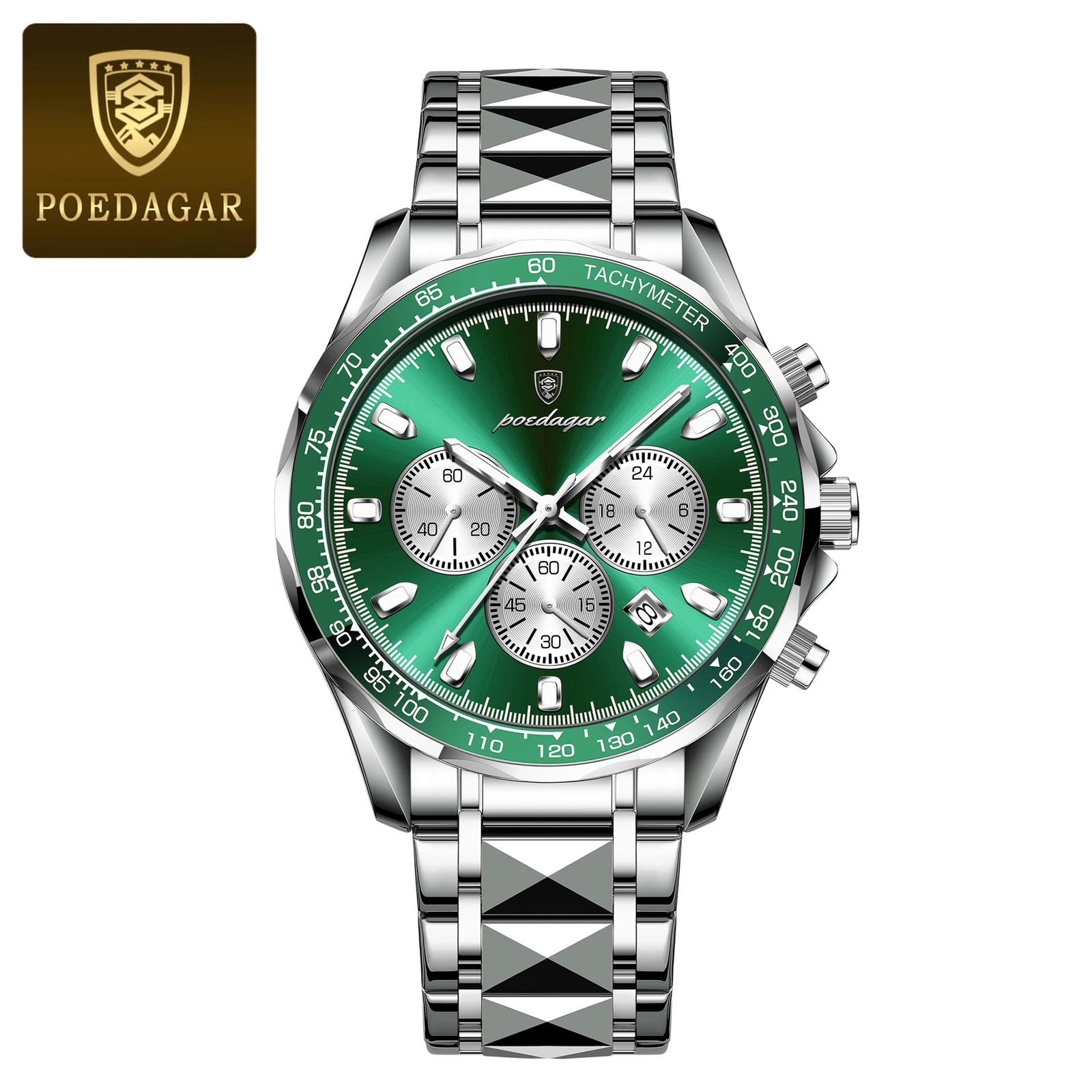 KC POEDAGAR Luxury Sports Watch Men Quartz Waterproof Luminous Date Chronograph