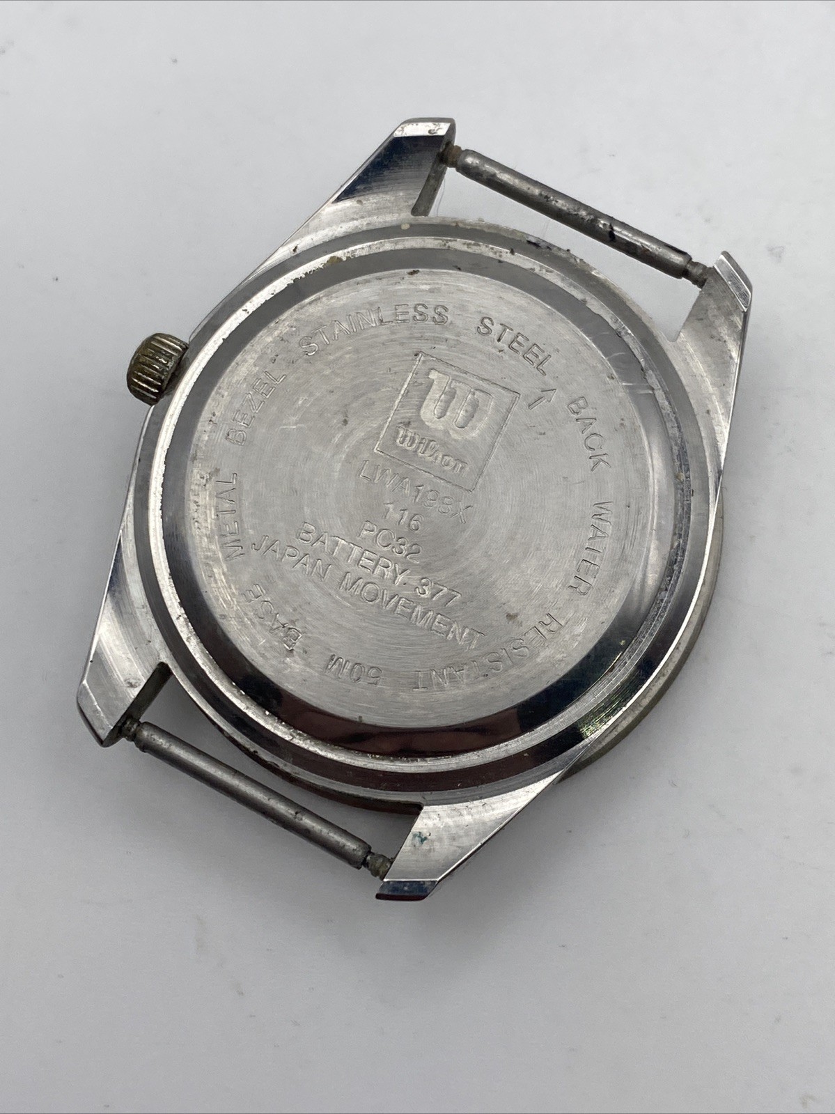 Men’s WILSON Silver Tone, Diver Style, Blue Dial Bracelet Watch, 40mm New Batt