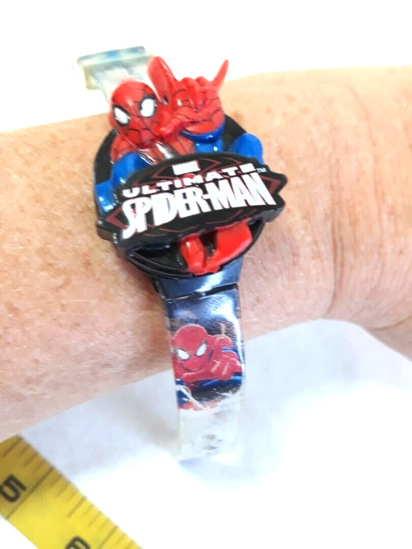 The Ultimate Spiderman Marvel Digital Flip Open Wrist Watch Kids Plastic