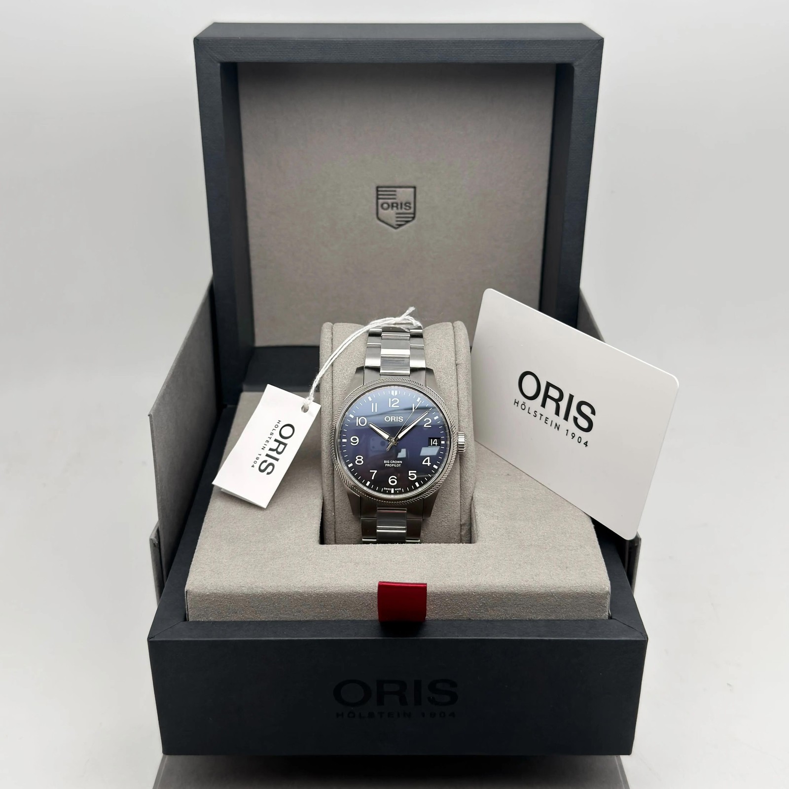 Oris Big Crown Propilot Date 41mm 01 751 7761 4065 Steel Blue Dial Watch