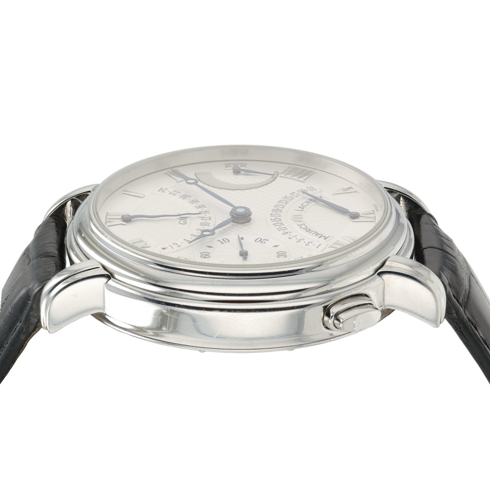 Maurice Lacroix Silver Dial Stainless Steel 43mm Manual Wind Men’s Watch MP7018