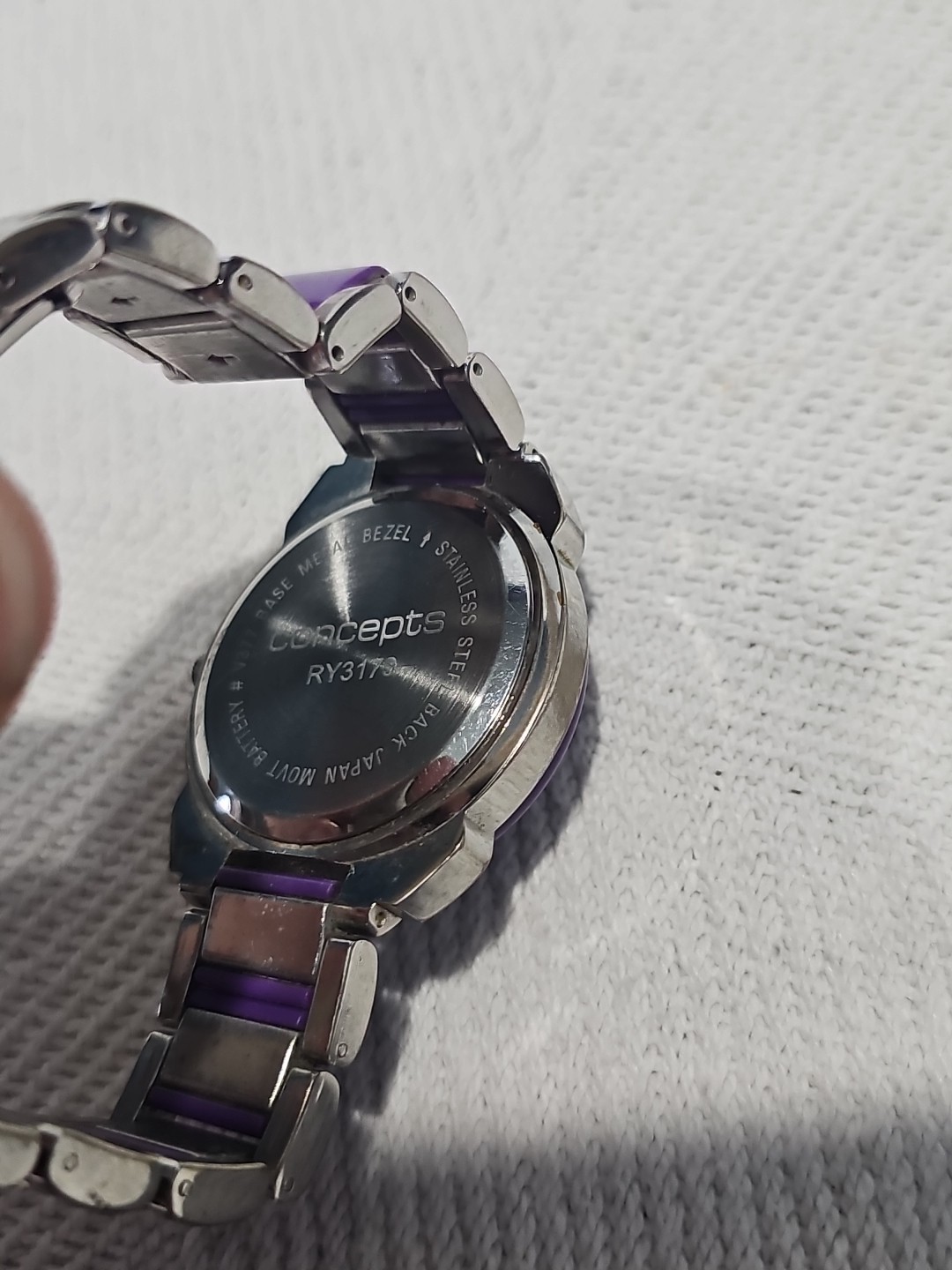 Concepts RY3179 Watch Purple Watch. Untested – Good Condition