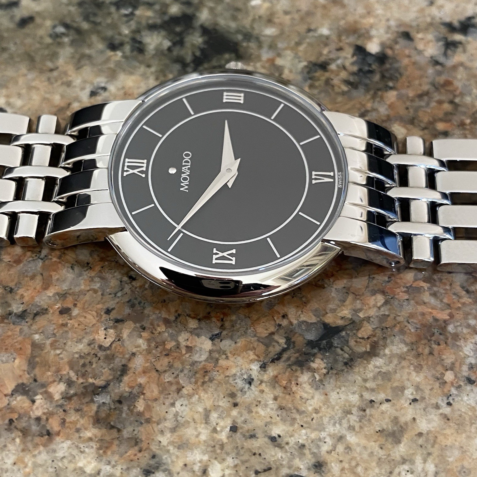 MOVADO Watch Esperanza – 84.A2.859 Silver Tone Quartz 33MM -UNISEX – New In Box