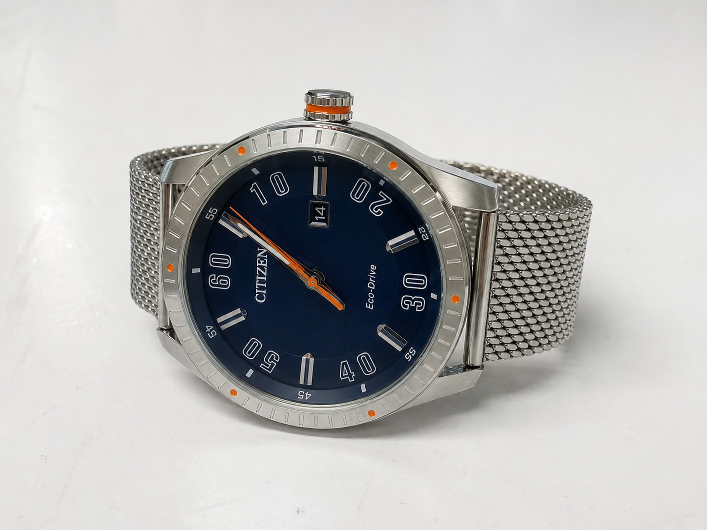 E111-S108721 CITIZEN ECO-DRIVE BLUE DIAL STAINLESS STEEL MEN’S WATCH