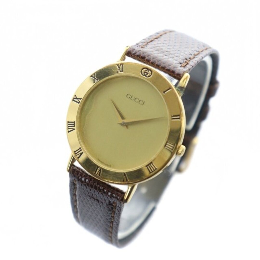 GUCCI 3000.2.M Quartz Watch Roman Dial Stainless Steel Excellent Condition