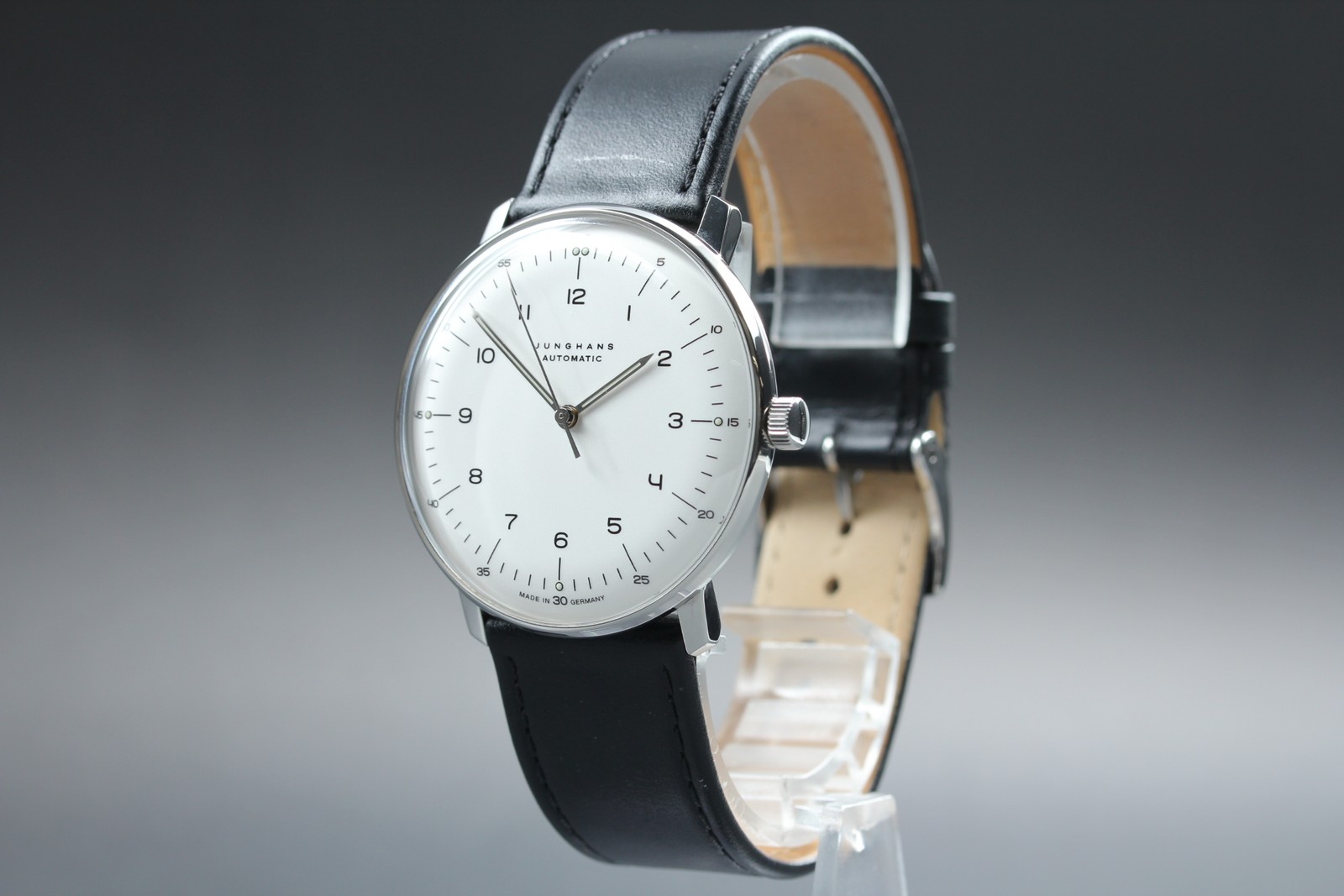 Junghans Max Bill 027/3500.04 White Dial Automatic Watch[ Box and Band Damaged ]