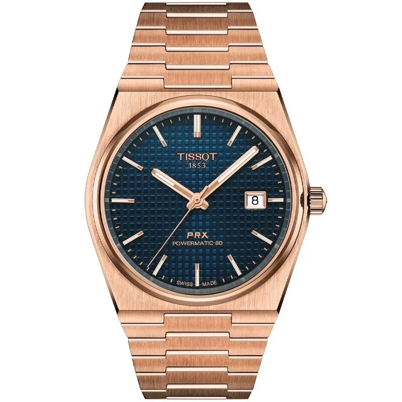 Tissot PRX Powermatic 80 Rose Gold-Blue 40mm Men’s Watch