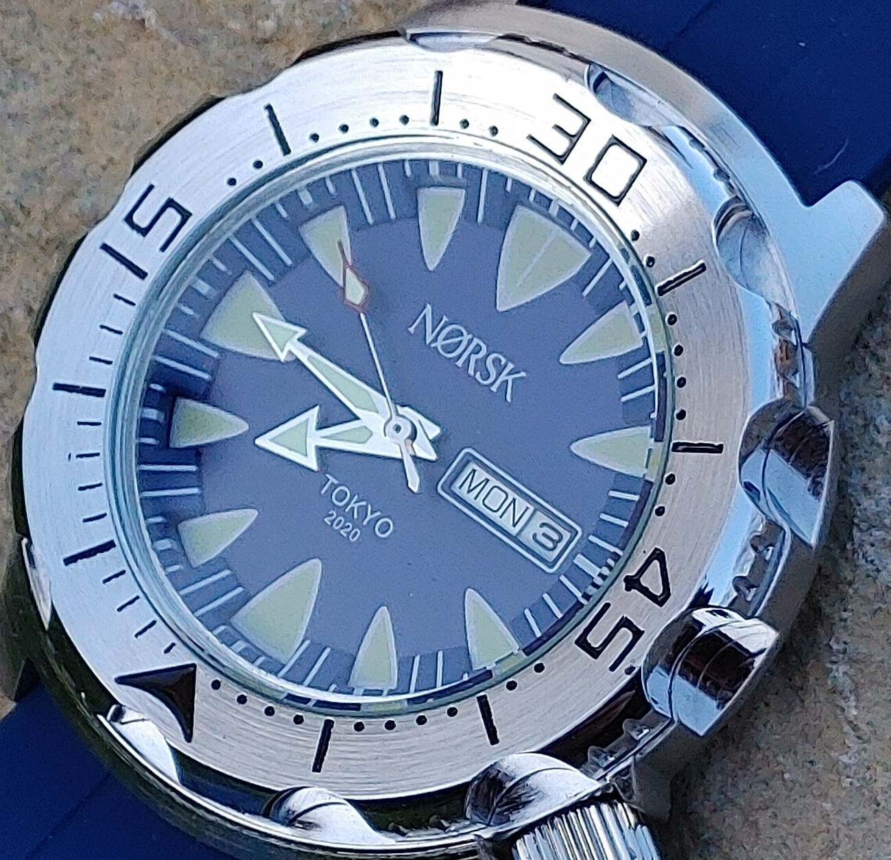 Sea Monster Diver Watch, Norsk, Norway Tokyo Olympics Citizen quartz – Blue