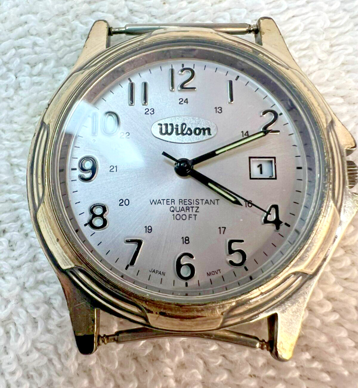 Vintage Wilson LWA173X 100 ft Water Resistant Date Watch face no band works