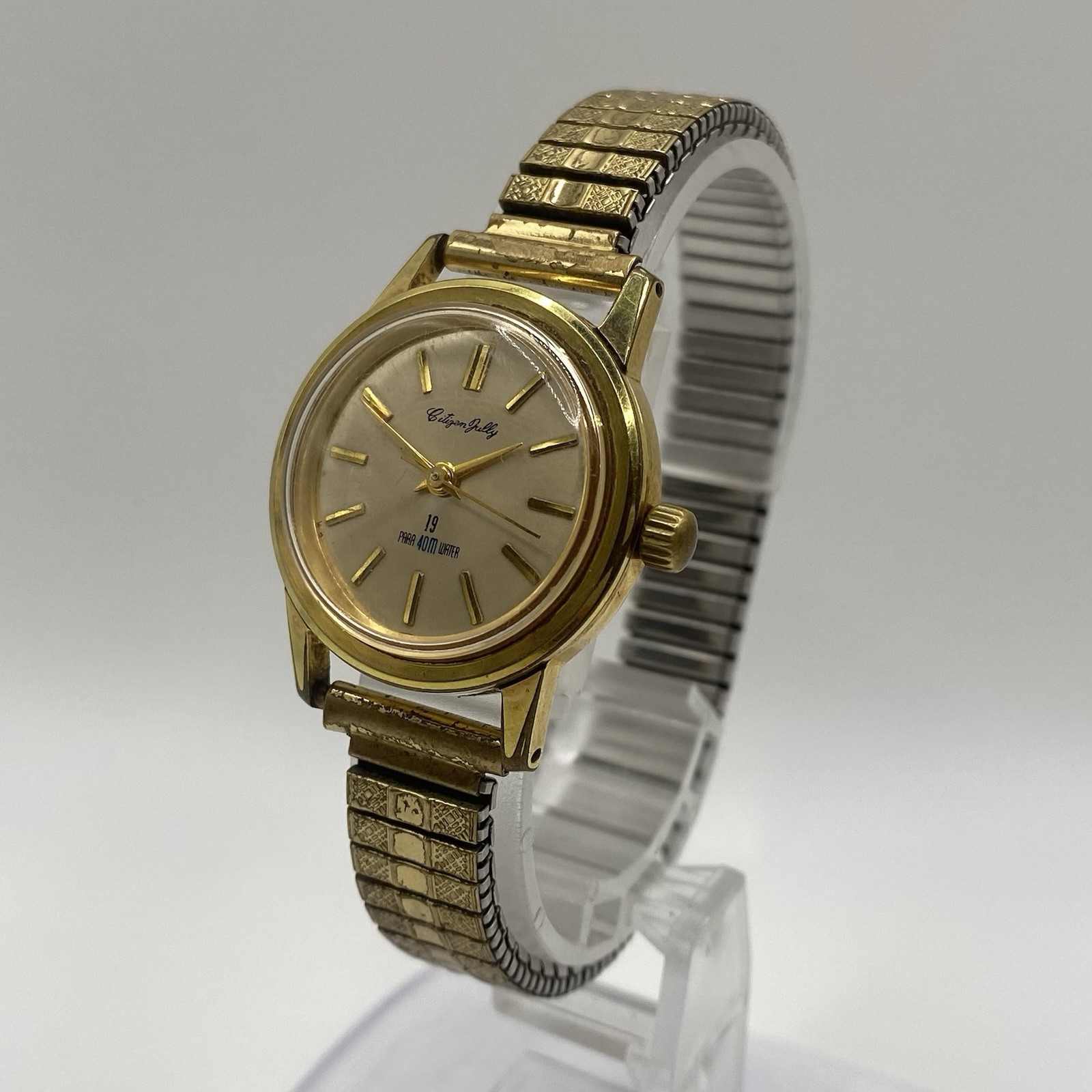CITIZEN Jully J6710 Women Wristwatch Manual 19 Jewels PARA WATER Vintage