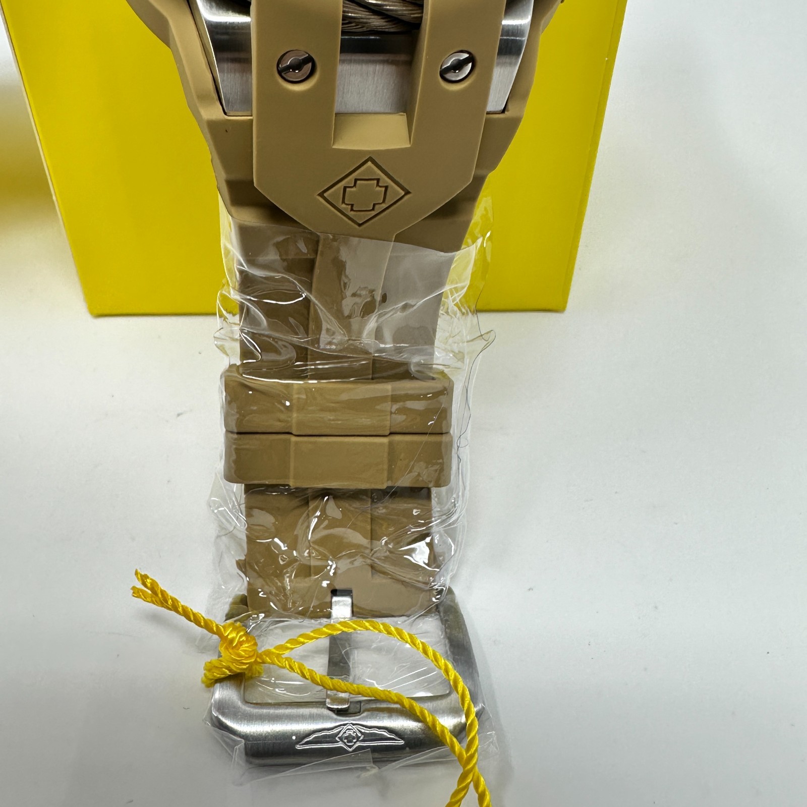 Invicta Bolt Shock 50 mm Quartz Watch Khaki Silicone Strap 47838 New