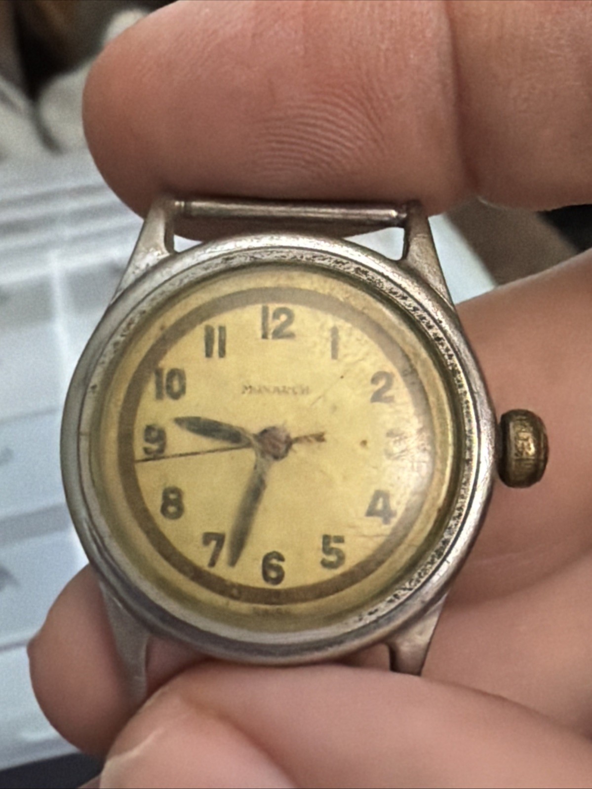 Rare Savory Monarch Watch Pioneer Lifeguard 28mm 1930s Parts Repair Z4