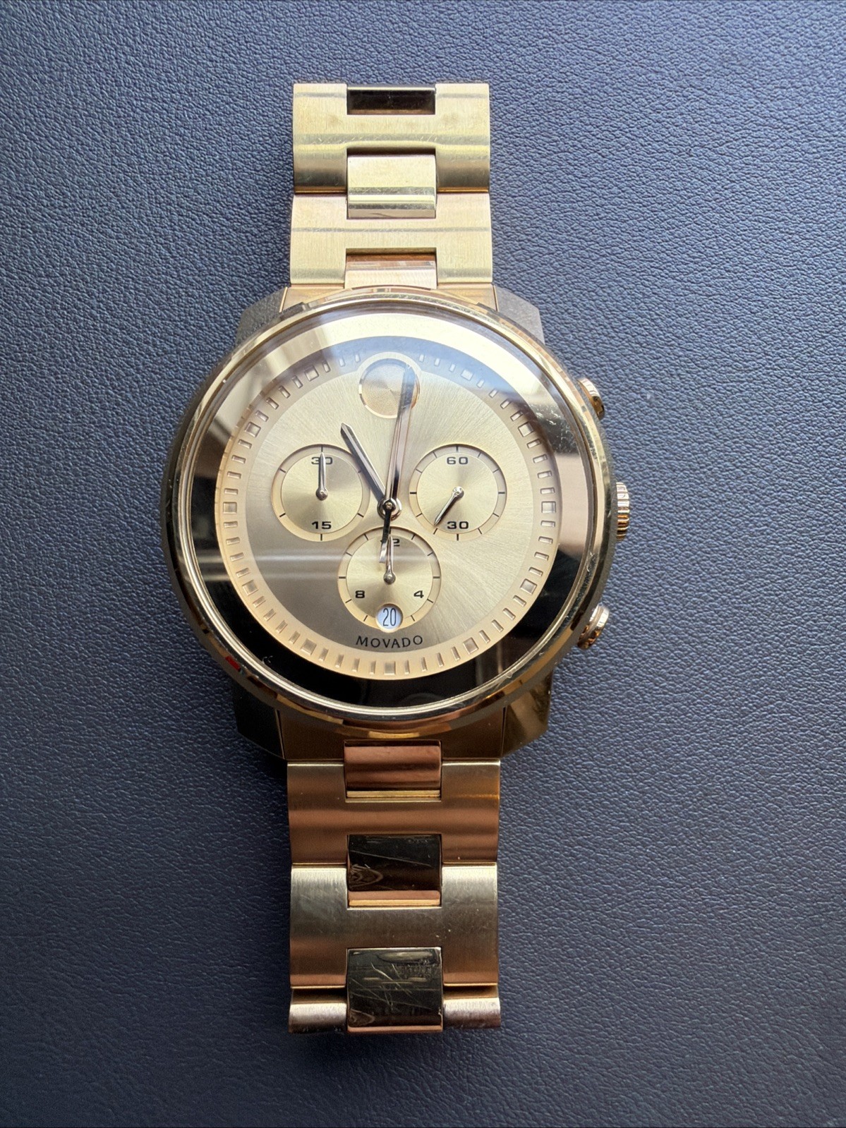 Movado Bold Gold Men’s Watch – 3600278
