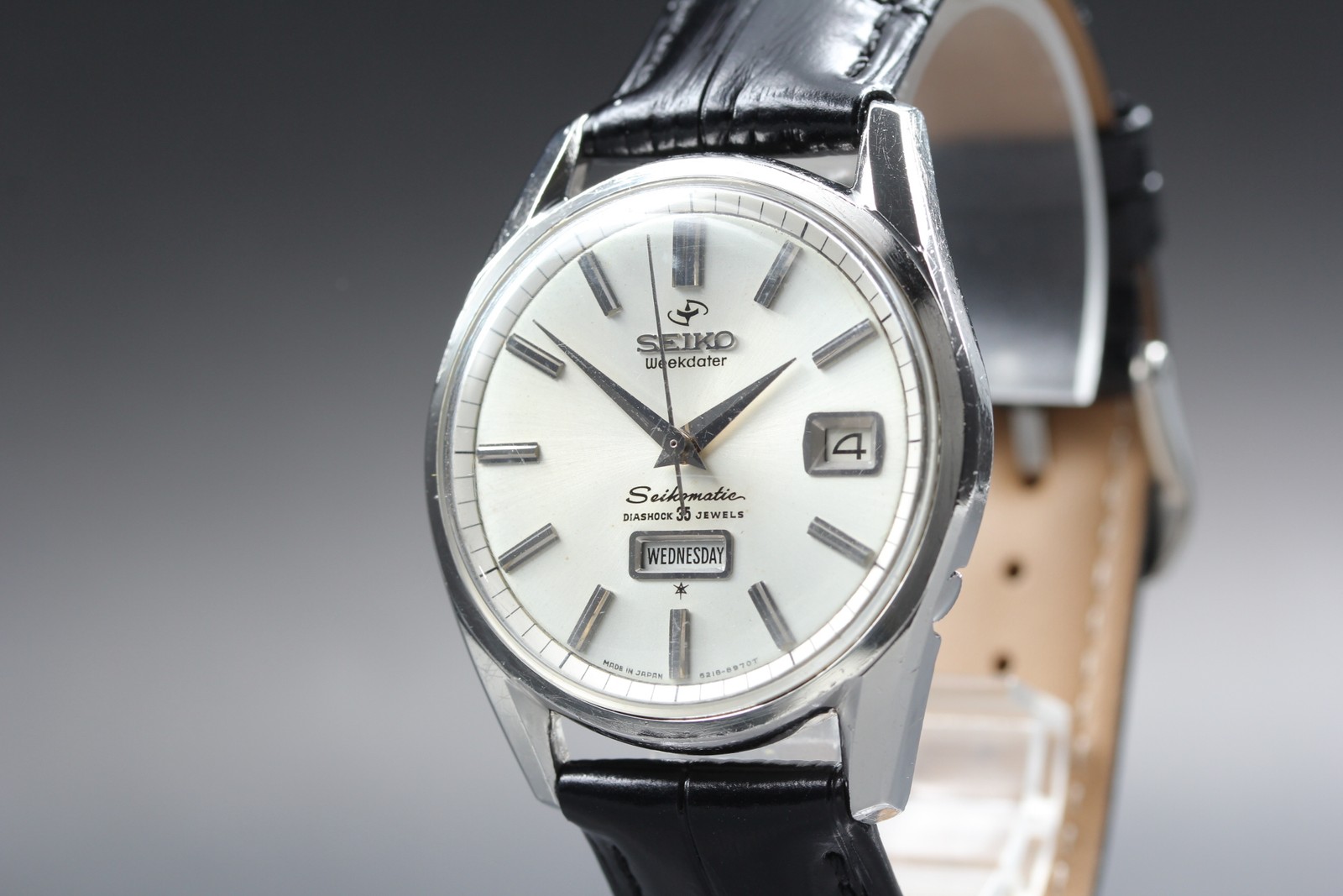 New Band *Exc+5* 1964 SEIKO Seikomatic 6218-8971 Weekdater 36mm Men’s AT Watch