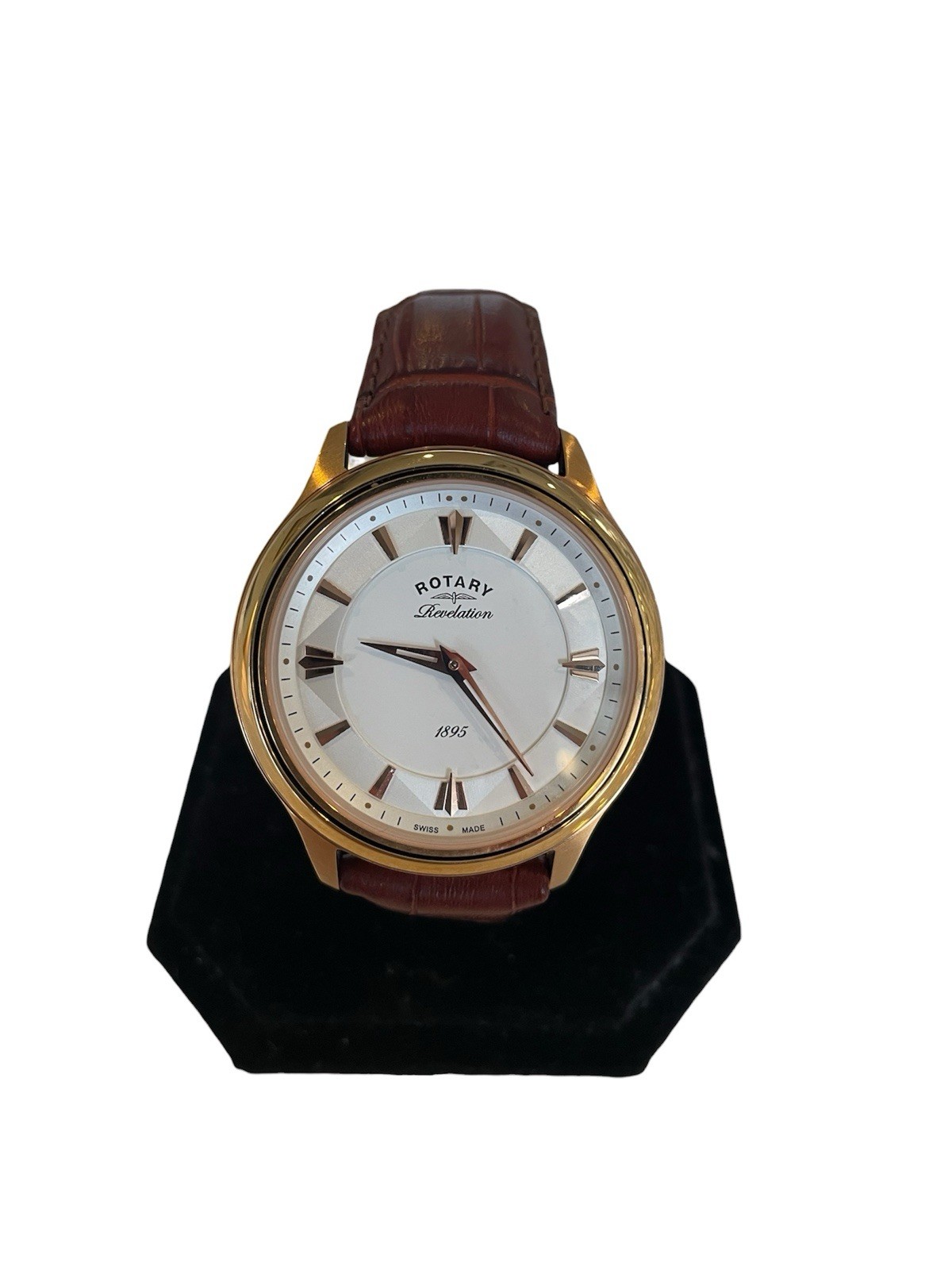 NEW WITH TAGS ROTARY 1895 Evolution Rose Gold All Swiss Mens Wrist Watch