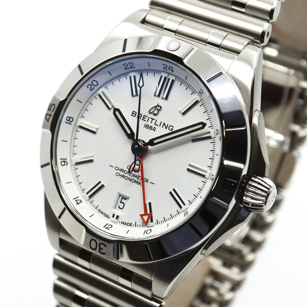 Breitling Chronomat Automatic GMT 40 A32398101A1A1 40.0mm Box Papers White