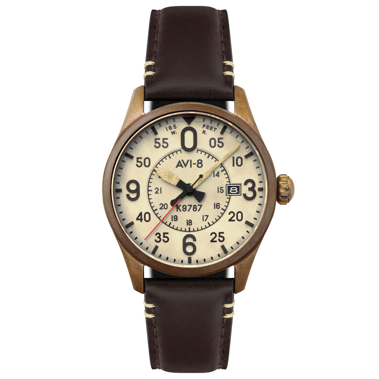 AVI-8 Spitfire Smith Bronze 42mm Japanese Automatic Wristwatch AV-4090-07