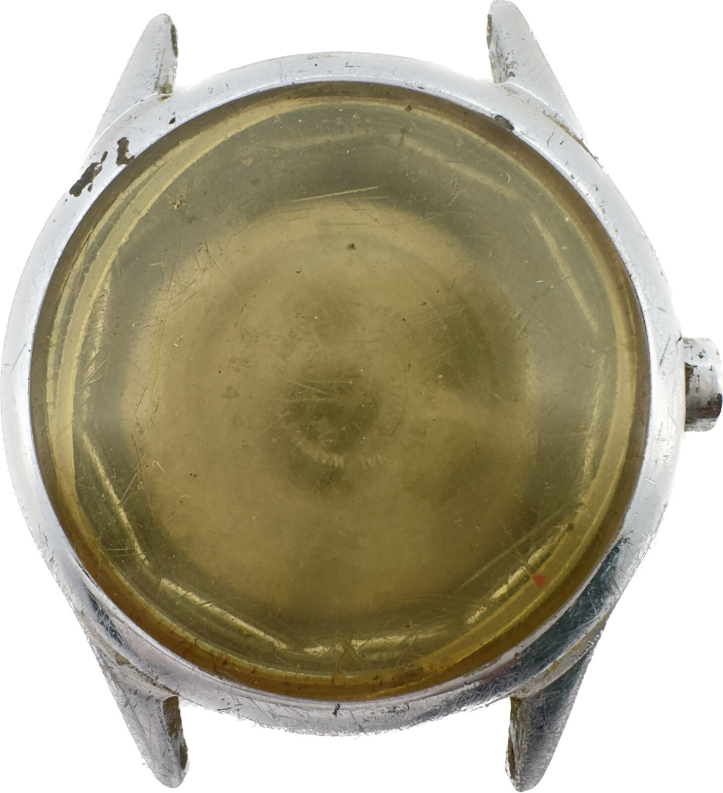 Vintage Keystone Elgin Wristwatch Case for 28mm 3/0 Size Chrome Plated USA