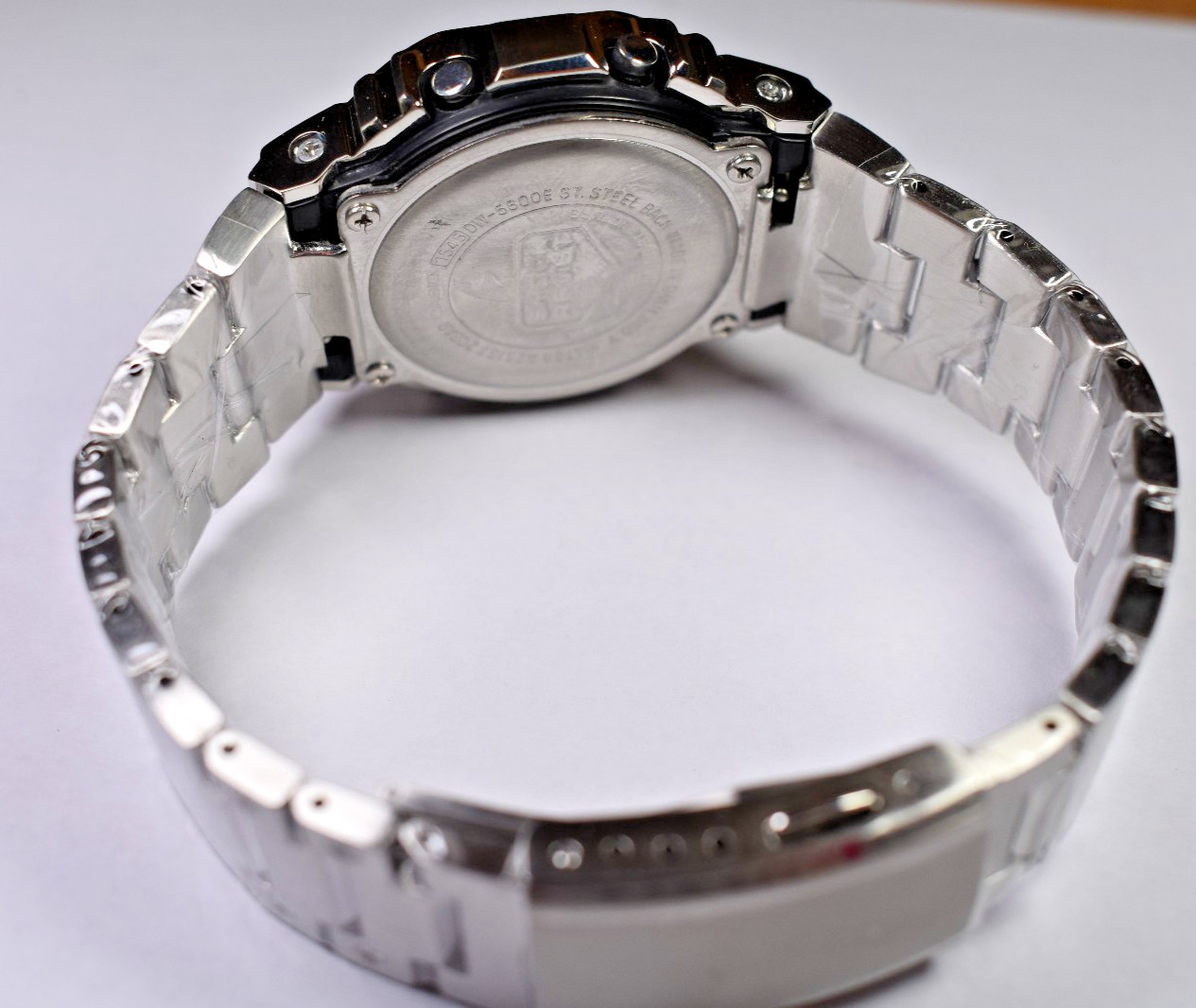 Modied Casio G-Shock DW-5600E (1545) Stainless Steel Digital Men’s Gray Watch