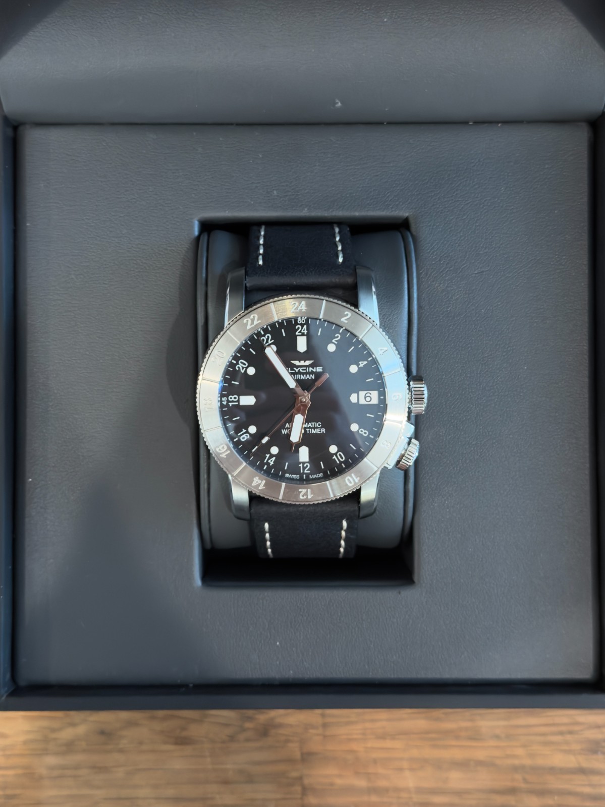 Glycine Airman Purist 46mm 24HR Automatic Watch, GL0135 UNWORN