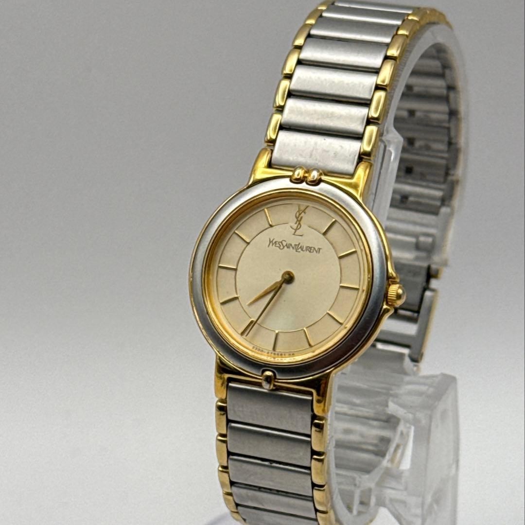YSL 2200-226481 Quartz Womens Gold Watch Analog 24.8mm wrist 16cm/6.3in