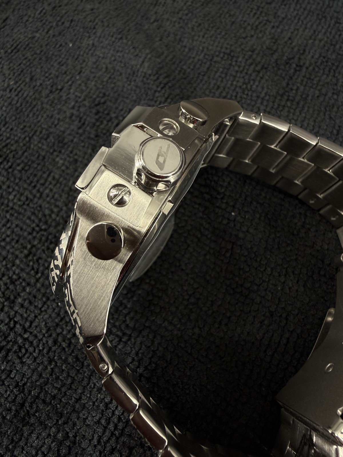 Diesel Mega Chief Mens Silver Stainless Steel Chronograph Watch