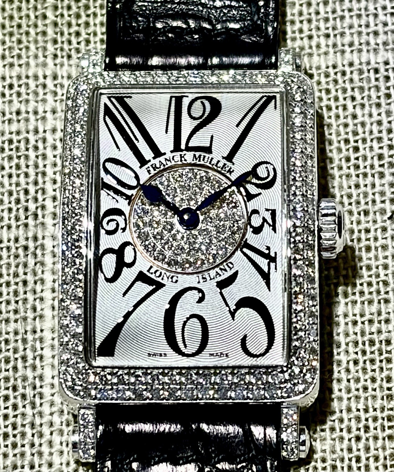 Franck Muller Ladies 18k Long Island 902 QZ, W/Diamonds In Dial. No 63 Beautiful